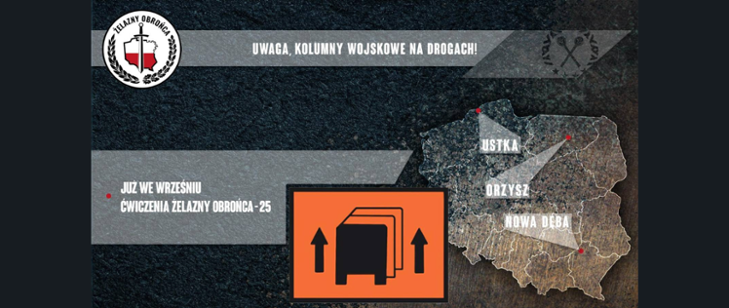 Zdjęcie: Wzmożony ruch wojskowych kolumn – apel do kierowców!