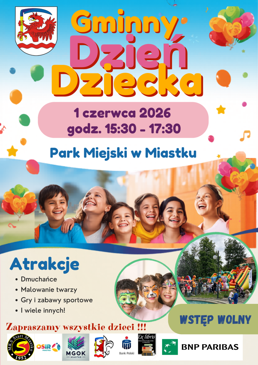 Plakat: Gminny Dzień Dziecka