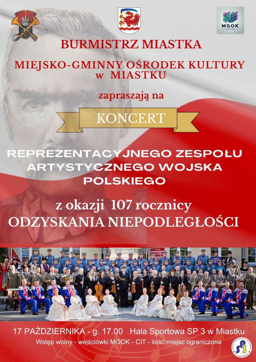 Plakat: Koncert Orkiestry Reprezentacyjnego Zespołu Artystycznego Wojska Polskiego