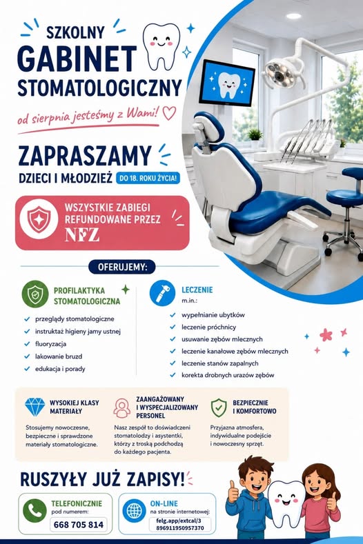Zdjęcie: Nowy gabinet stomatologiczny w Szkole nr 3 w Miastku