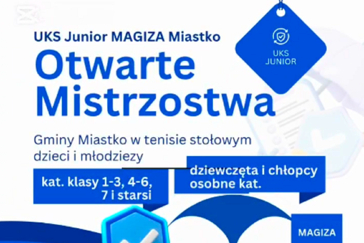 Zdjęcie: Otwarte Mistrzostwa Gminy Miastko w Tenisie Stołowym