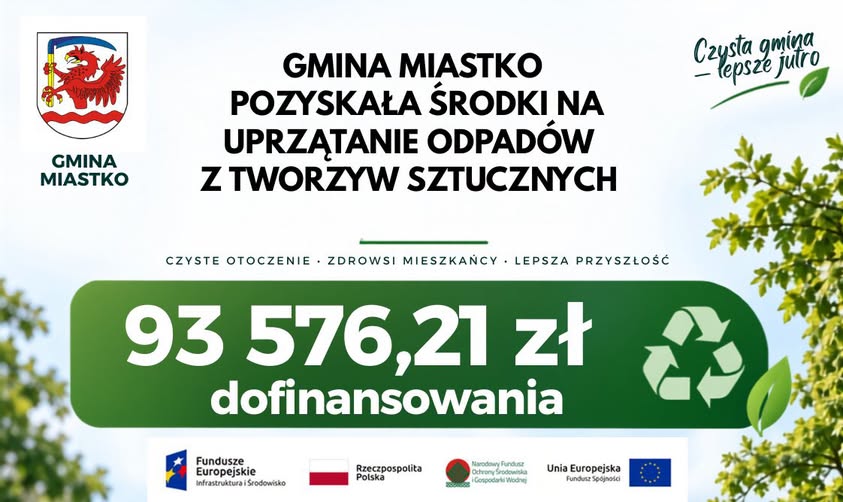 Zdjęcie: Gmina Miastko pozyskała środki na uprzątanie odpadów z tworzyw sztucznych