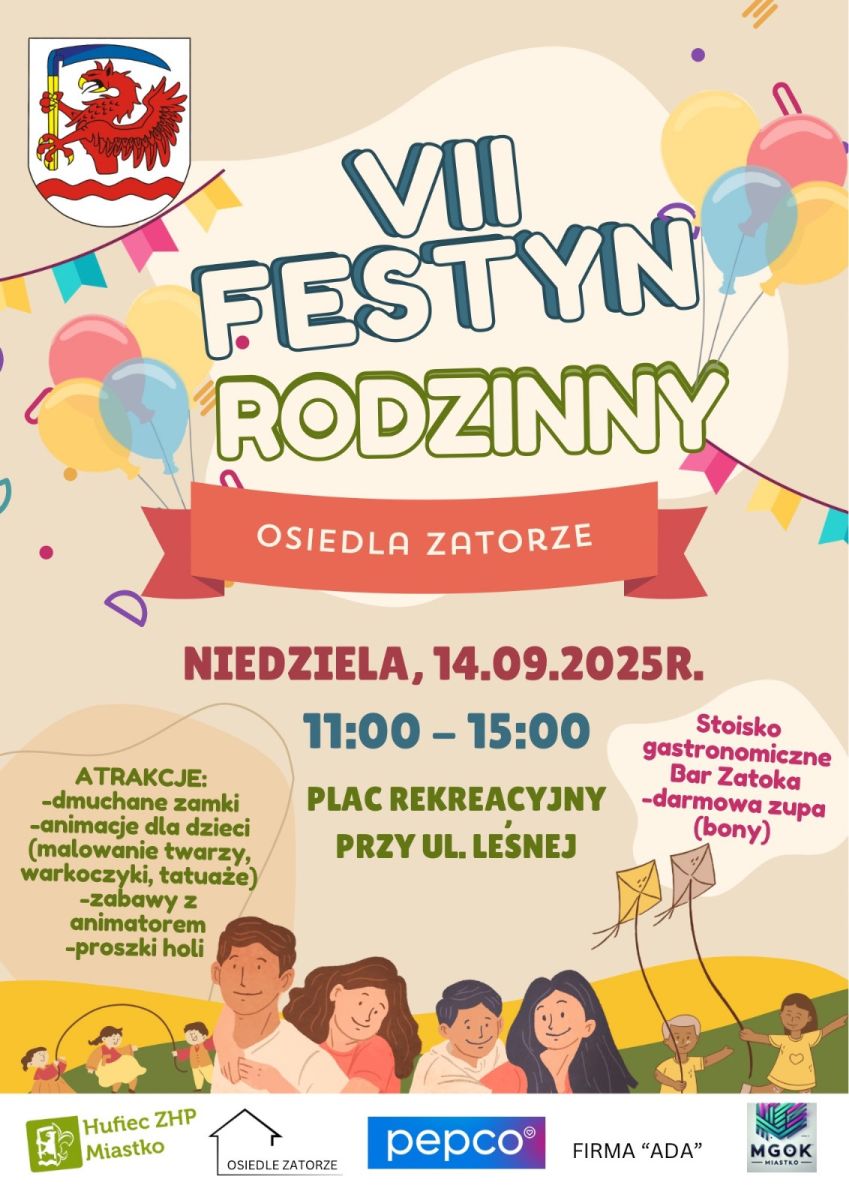 Plakat: VII Festyn Rodzinny Osiedla Zatorze