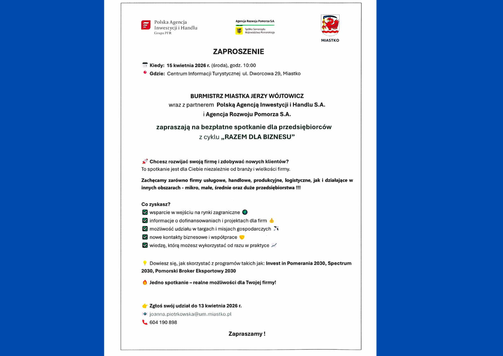 Zdjęcie: Uwaga Przedsiębiorcy !